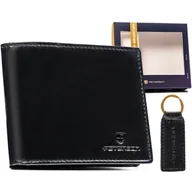 Portfele - PETERSON portfel męski skórzany klasyczny zestaw z brelokiem - miniaturka - grafika 1