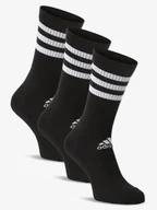 Skarpetki damskie - adidas Performance Skarpety z drobnej dzianiny pakowane po 3 szt. Kobiety,Mężczyźni czarny jednolity, M - miniaturka - grafika 1