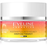 Kremy do twarzy - Eveline Vitamin C 3 x Action Rozświetlająco-kojący krem na dzień i na noc 50ml - miniaturka - grafika 1