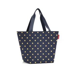 Torba SHOPPER M, metallic dots blue, Reisenthel - Torebki damskie - miniaturka - grafika 1