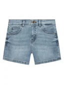 Spodenki damskie - Guess Szorty jeansowe J4RD20 D4CA0 Niebieski Regular Fit - miniaturka - grafika 1