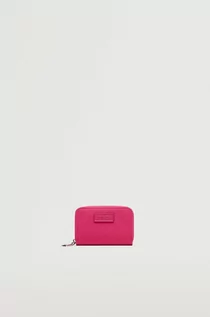 Portfele - Mango portfel Sadie damski kolor różowy - grafika 1
