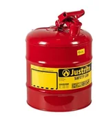 Kanistry - Bezpieczny Kanister Na Substancje Łatwopalne Typ I Pojemność 19L Z Lejkiem Czerwony Powyżej 11 L. Stal Ocynkowana - miniaturka - grafika 1