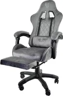Fotele gamingowe - Fotel obrotowy gamingowy HERO POKER PRO GREY ALCANTARA - miniaturka - grafika 1