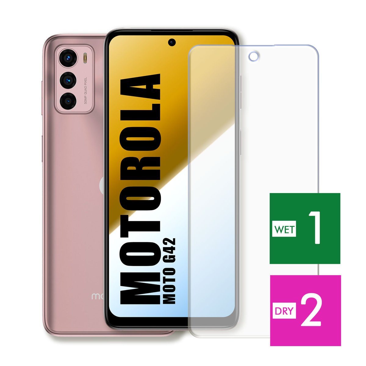 WZMOCNIONE SZKŁO DO MOTOROLA MOTO G42 SZYBKA HARTOWANE 9H JAKOŚĆ