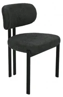 Krzesła - Krzesło tapicerowane ARLO czarne - miniaturka - grafika 1