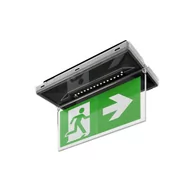 Oprawy, klosze i abażury - Oprawa ewakuacyjna awaryjna VELLA LED SO 150 SA 3H AT IP65 5W 190lm, otwarta Czarna - miniaturka - grafika 1