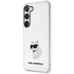Etui ochronne na telefon Karl Lagerfeld KLHCS23SHNCHTCT do Samsung Galaxy S23 S911 transparent hardcase Ikonik Choupette - Etui i futerały do telefonów - miniaturka - grafika 2