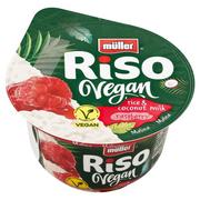 Mięso świeże i mrożone - Müller Riso Vegan Deser na bazie ekstraktu z kokosa i ryżu z sosem 160 g - miniaturka - grafika 1