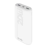 Powerbanki - Power Bank Celly 20000 mAh Biały - miniaturka - grafika 1
