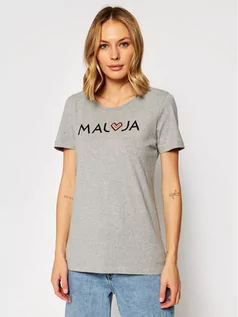 Koszulki i topy damskie - Maloja T-Shirt GatschiM. 30409-1-7096 Szary Regular Fit - grafika 1