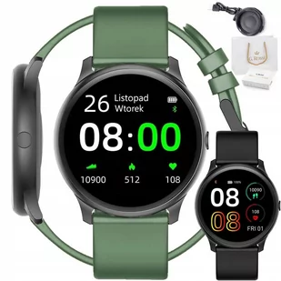 Gino Rossi SW010 czarny/zielony - Smartwatch - miniaturka - grafika 1
