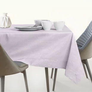 Obrus Vesta Liliowy Tłoczony Nowoczesny 140x200 AmeliaHome - TCLOTH/AH/VESTA/BRD/LILA/140X200 - Obrusy i serwetki - miniaturka - grafika 1