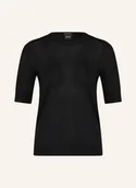 Swetry damskie - Boss Dzianinowa Koszulka Farbella schwarz - BOSS - miniaturka - grafika 1