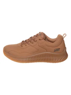Skechers Sneakersy "Bobs Geo - How Debonair" w kolorze jasnobrązowym - Trampki męskie - miniaturka - grafika 1