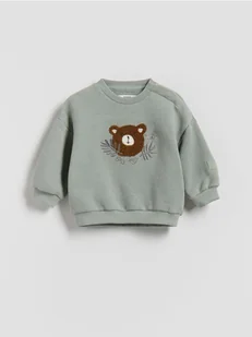 Reserved - Bawełniana bluza - jasnozielony - Bluzki dla niemowląt - miniaturka - grafika 1