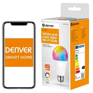 Denver Denver SHL-350 E27 9W żarówka LED matowa RGBW WLAN - Żarówki LED - miniaturka - grafika 1