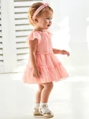 Sukienki i spódniczki dla dziewczynek - Mayoral Sukienka elegancka 1920 Różowy Regular Fit - miniaturka - grafika 1