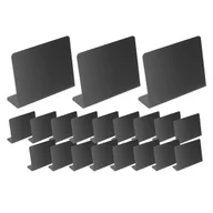 Etykiety do drukarek - 20 Sztuk Znaki Stołowe Tablica Spożywcza Bufet Etykiety Imprezowe Wiadomość Tablica Kreda Wyświetlacz Stołu Cena Blat Czarny - miniaturka - grafika 1