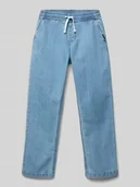 Spodnie i spodenki dla chłopców - Jeansy z elastycznym pasem i wpuszczanymi kieszeniami - miniaturka - grafika 1