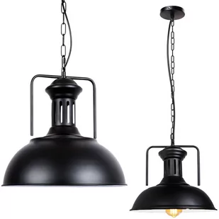 LUMENIX Lampa sufitowa natynkowa z serii Retro & Loft: Loftinio (LW05) 3xE27 - Czarna LAMPA-LW005 - Lampy sufitowe - miniaturka - grafika 1