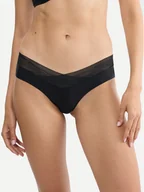 Majtki damskie - Triumph Figi klasyczne Breathe & Lift Smart 10226437 Czarny - miniaturka - grafika 1