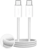 Kable USB - Kabel Puro Fabrik 4 60W w oplocie USB-C - USB-C 2m - biały - miniaturka - grafika 1