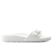 Klapki i japonki damskie - Klapki Birkenstock Madrid Eva 128183 - białe - miniaturka - grafika 1