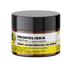 Maść Propolisowa na skórę hemo z glistnikiem 50 ml - Żele i maści lecznicze - miniaturka - grafika 1