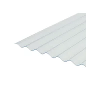 Pokrycia dachowe - Płyta PVC przeźroczysta FALA 76/18 900 x 2500 x 0,8 mm - miniaturka - grafika 1