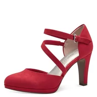 Czółenka - MARCO TOZZI Damska wkładka Feel ME, miękka podszewka, wegańska, 2-24404-42 czółenka, czerwona, 40 EU, czerwony, 40 EU - miniaturka - grafika 1