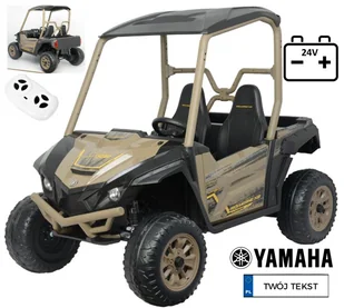 YAMAHA Wolverine X2 pojazd UTV dwuosobowy Quad na akumulator 24V koła EVA - Pojazdy elektryczne dla dzieci - miniaturka - grafika 1