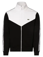 Bluzy męskie - Lacoste - Męska bluza rozpinana, czarny|biały - miniaturka - grafika 1