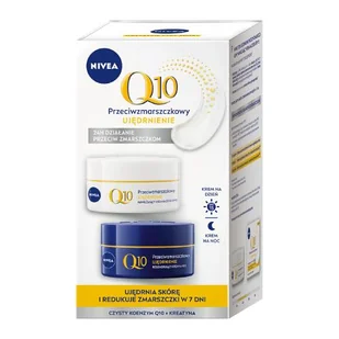Nivea Duopack Q10 Przeciwzmarszczkowy Krem na dzień + Krem na noc 50ml - Zestawy kosmetyków damskich - miniaturka - grafika 3