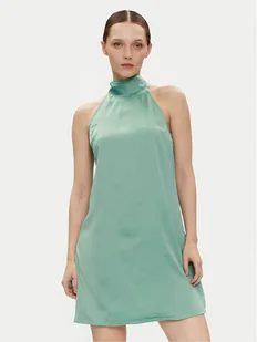 YAS Sukienka koktajlowa Dottea 26032326 Zielony Slim Fit - Sukienki - miniaturka - grafika 1