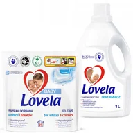Środki do prania - Lovela Zestaw Hipoalegriczny kapsułki do PRANIA 23SZT + odplamiacz 1L - miniaturka - grafika 1