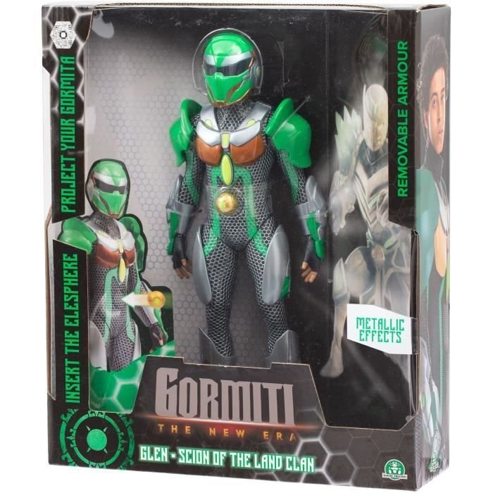 Figurka z ruchomymi kończynami - GORMITI - Scion z projektorem Ziemi - Glen - 27 cm - Dla dzieci od 4 lat - GRV054