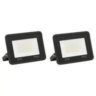Lampy pozostałe - vidaXL Naświetlacz Reflektory LED 2 szt. 30 W ciepłe białe światło 149610 - miniaturka - grafika 1
