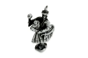 Figurka Krakowski Lajkonik Kolor Stalowy - Figurki dekoracyjne - miniaturka - grafika 1