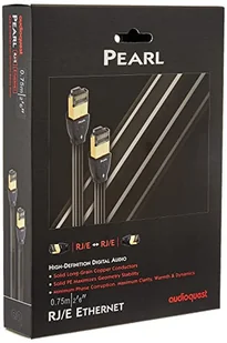 Audioquest Pearl RJ/E High Speed Ethernet CAT7 kabel sieciowy, 0,75 m - Kable miedziane - miniaturka - grafika 1