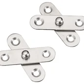 Zawiasy, okucia i inne akcesoria - zawiasy drzwiowe obrotowe ze stali nierdzewnej 360° 56 mm x 16 mm - miniaturka - grafika 1