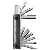 Narzędzia rowerowe - Crankbrothers Narzędziownik CRANKBROTHERS f10+ czarny-srebrny - miniaturka - grafika 1