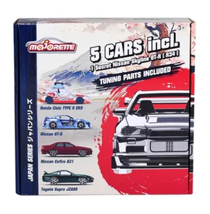MAJORETTE JAPAN SERIES GIFTPACK 5-PACK MIX2 1:64 212051032 - Samochody i pojazdy dla dzieci - miniaturka - grafika 1