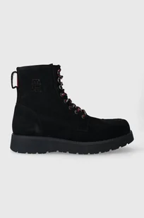 Tommy Hilfiger buty zamszowe TH AMERICAN SUEDE BOOT męskie kolor granatowy FM0FM04667 - Botki męskie - miniaturka - grafika 1
