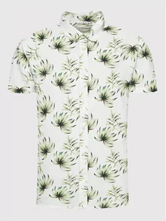 Koszule męskie - Selected Homme Koszula New-Linen 16079053 Biały Regular Fit - grafika 1