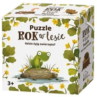 Puzzle - Rok w lesie. Gdzie żyją zwierzęta? - Emilia Dziubak - miniaturka - grafika 1