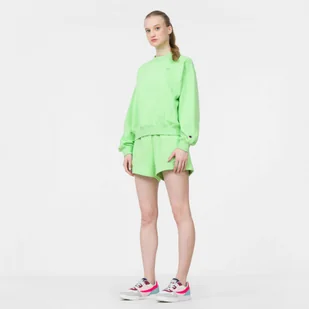 Damskie spodenki dresowe CHAMPION Shorts - zielone - Spodnie sportowe damskie - miniaturka - grafika 1