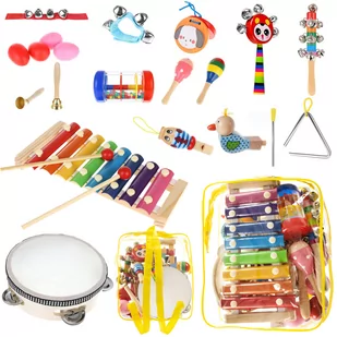 MAXY C.O. Instrumenty muzyczne - drewniane w plecaczku 5900779935204 - Instrumenty muzyczne dla dzieci - miniaturka - grafika 1