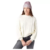 Swetry damskie - Wrangler Damski sweter z długim rękawem z długim rękawem i dekoltem w serek, wanilia, rozmiar 3XL - miniaturka - grafika 1