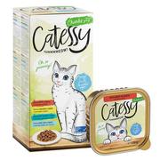 Mokra karma dla kotów - Catessy mix w miseczkach, 32 x 100 g - Mix soczyste kąski w sosie - miniaturka - grafika 1
